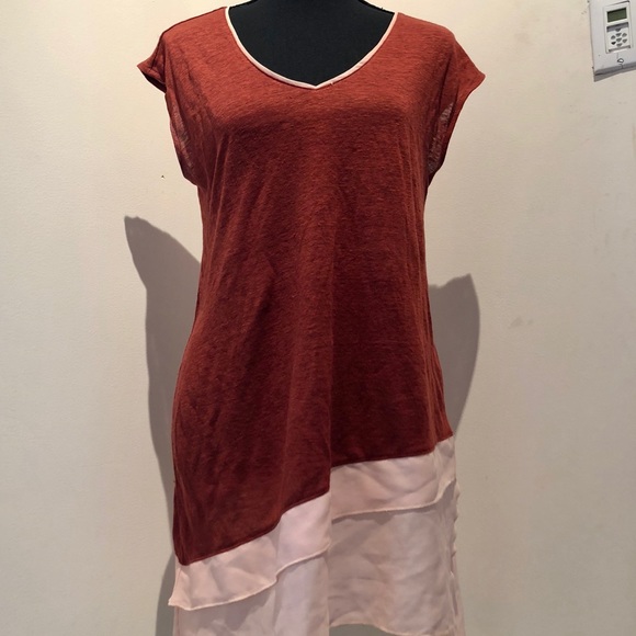 Anthropologie Chiffon Sloped Tee - Picture 2 of 4